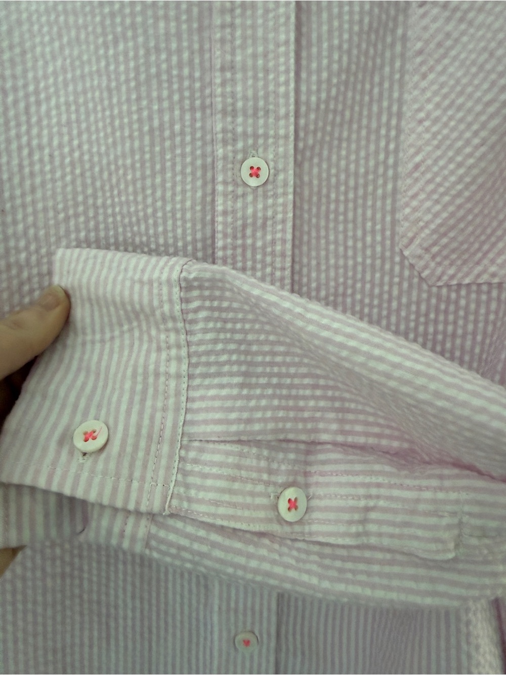 Free People Intimately Room Service Oversized PJ Lounge Shirt Pink Seersucker
M - Picture 6 of 9